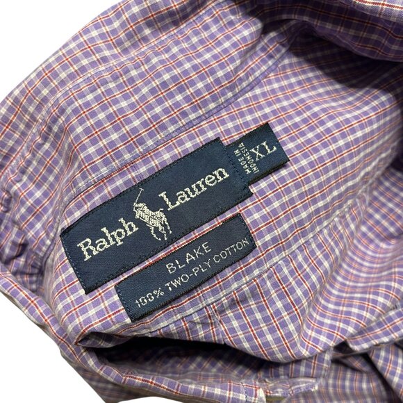 Ralph Lauren Button Down Mens Shirt XL‎ Checkered Print Button Down Shirt - Picture 4 of 4